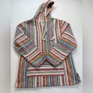 Beach Life by Ladra Colorful Striped Men's Hoodie Sweater